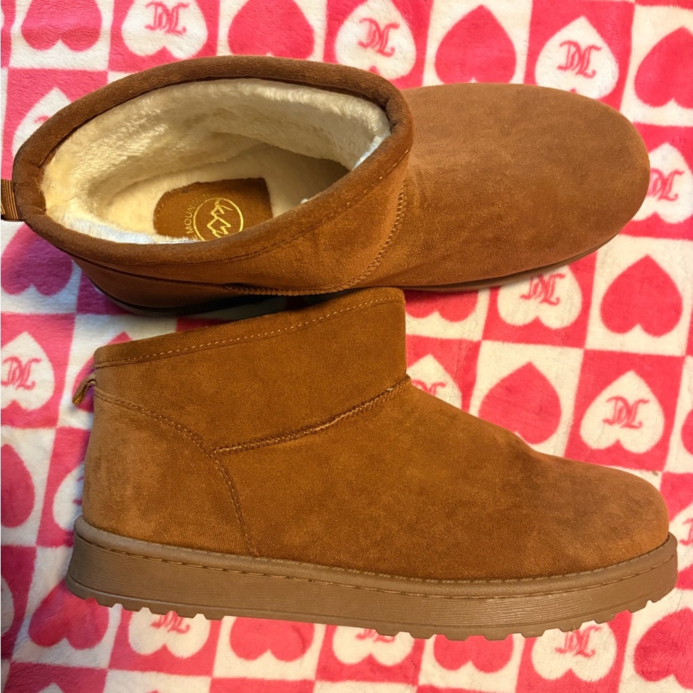 Brown Suede Ankle Boots